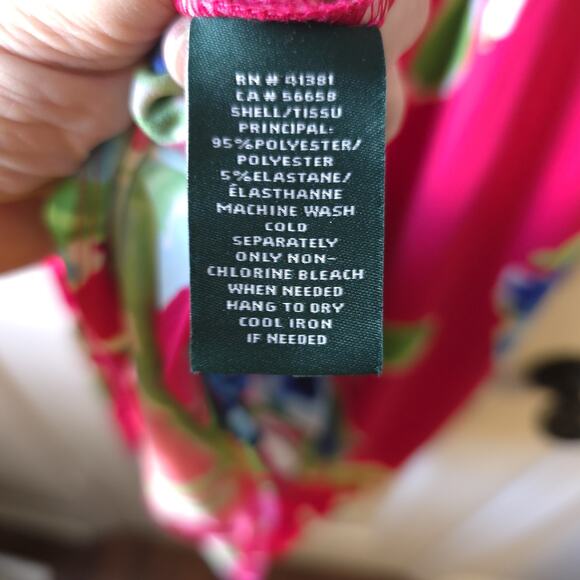 Ralph Lauren Floral Print Sheath Dress Size 8 New With Tags Career Office - Picture 9 of 12